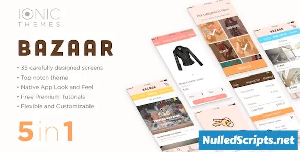 BAZAAR - Ionic Multi App Template (with optional WooCommerce integration) - Android - CodeCanyon Null