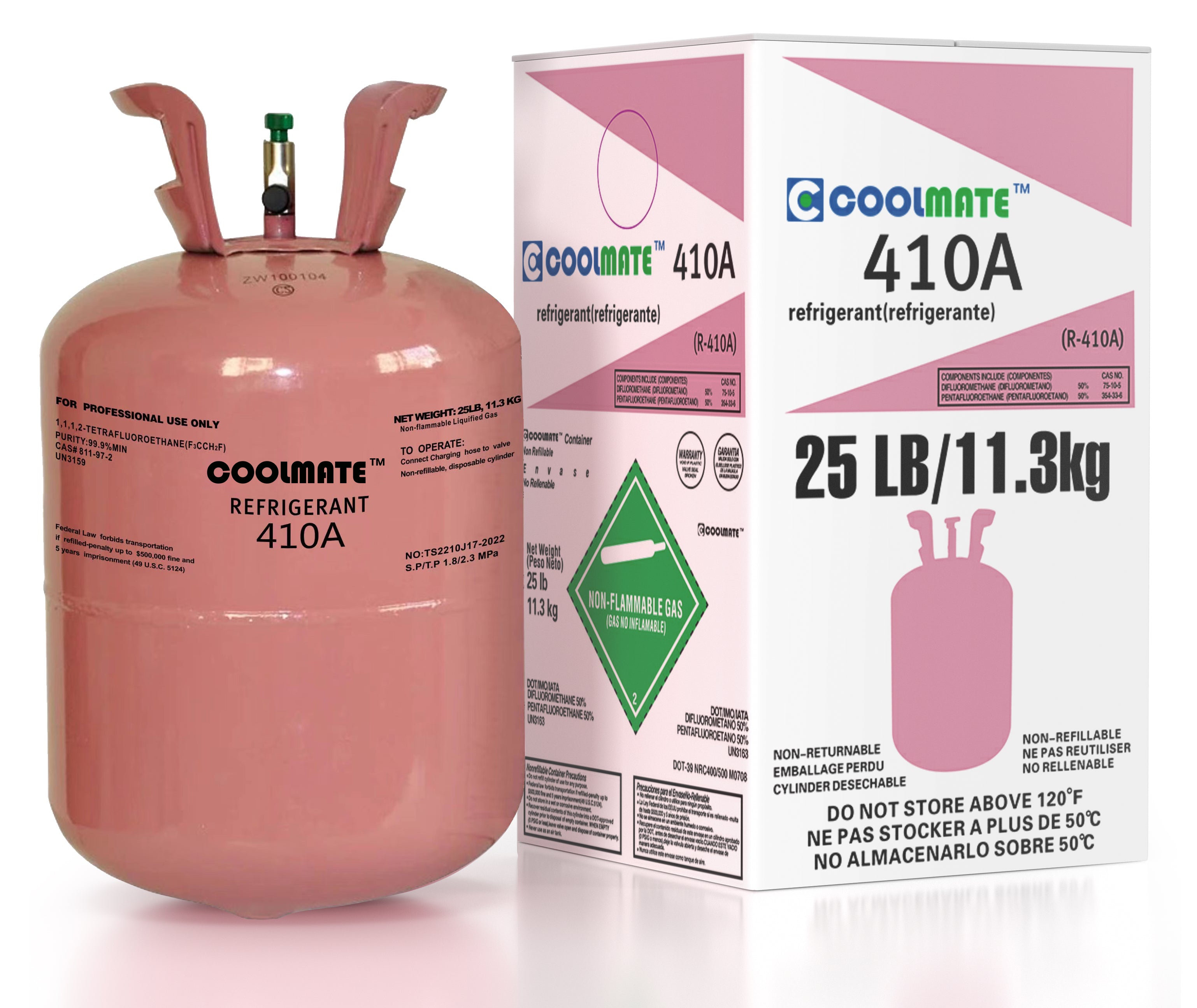 R-410A Refrigerant 25LB |CoolmateGas Refrigerant - Image 2