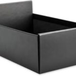 Tarifold Storage Box for DVD and CD Sleeves, Blu-Ray Compatible, Holds Approximately 80 Sleeves, Durable Cardboard, Made in Denmark, Black