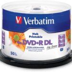 Verbatim DVD+R DL Double Layer 8.5GB 8X Life Series White Inkjet Hub Printable - 50 Pack Spindle