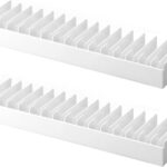Video Game Storage Holder for PS5/ PS4/ PS3/ PS2/ Xbox One/Xbox 360 and Xbox Series X/S/Wii/Switch/Switch 2 Game Cases, DVD and Blu-Ray Organizer for Desk (2 PCS)