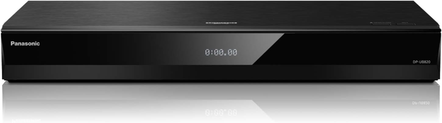 51YC4oMPZLL._AC_SL1500_.jpg Panasonic Streaming Blu Ray DVD Player, 4K Blu Ray Player with Dolby Vision and HDR10+ Ultra HD Premium Video Playback, Hi-Res Audio, Voice Assist - DP-UB820-K (Black) - Image 1