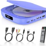 DVD Players for TV Desobry, All Region Free DVD CD Player with HDMI RCA Output 1080P HD, Remote Control for Smart TV Support USB/TF Card, PAL/NTSC