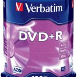 Verbatim DVD+R 4.7GB 16x AZO Recordable Media Disc - 100 Disc Spindle FFP