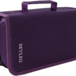 128 Capacity DVD Holders Storage Cases,CD DVD VCD case,CD DVD Wallet Blu-ray Media Case Storage Holder Organizer Wallet (Purple)