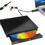 External DVD Drive USB 3.0 Type-C Portable CD DVD Player for Laptop +/-RW Disk Drive CD ROM Burner Writer CD/DVD Burner Reader Compatible with Desktop Windows Linux OS Apple MacBook