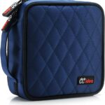 CCidea CD DVD Case Holder, Portable Disc Storage Wallet Binder, Multiple Capacity CD Organizer for Car Home Travel, Anti-Scratch Blu-Ray Game Disc Storage (Blue)