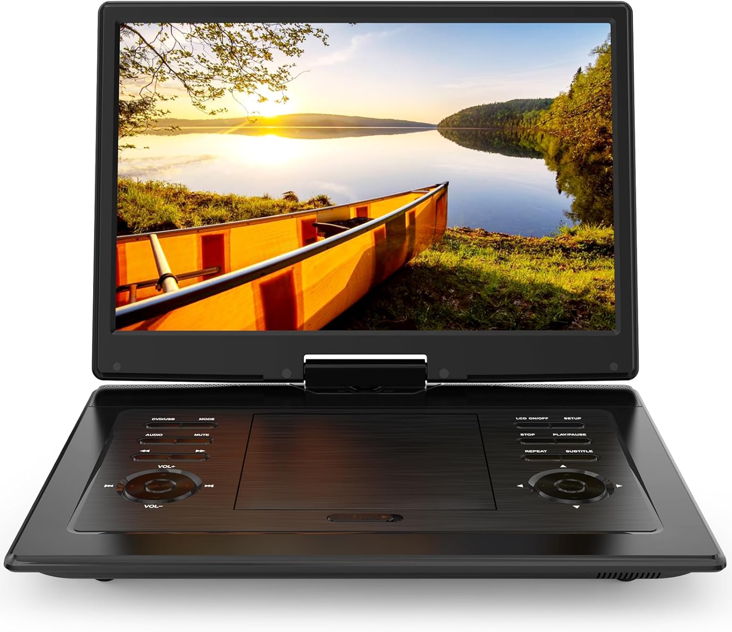 71BBPdHsdTL._AC_SL1500_.jpg 17.9" Portable DVD Player for Kids with 15.6" Swivel Screen, 5 Hours Rechargeable Battery, Car DVD Player with High Volume Dual Speakers, Remote Control, Support Sync TV, Region Free USB/SD/AV,Black - Image 1