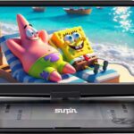 SUNPIN 17.9" Portable DVD Player with 15.6" Large HD Swivel Screen, 6 Hours Rechargeable Battery CD Player Support AV in&Out/USB/SD Card/Sync TV, Region-Free DVD Player with Remote Controller, Black