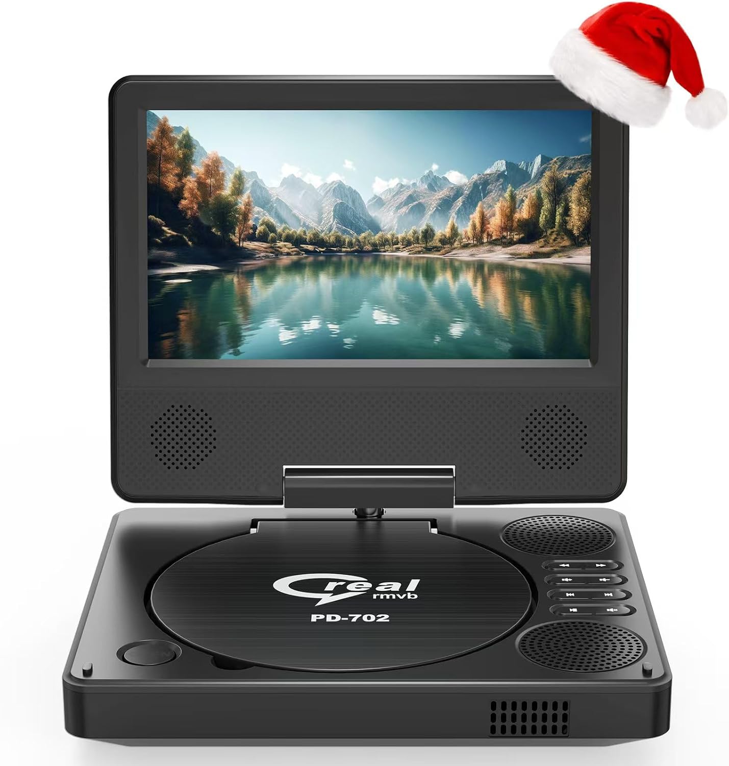 71SkBt45hL._AC_SL1500_.jpg 9.5" Portable DVD Player with 7.5" Swivel Display Screen, 5-Hour Built-in Rechargeable Battery, Car DVD Player,Supports SD Card/USB/CD/DVD and Multiple Disc Formats, High Volume Speaker - Image 1