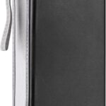 LIOVODE DVD Case, 96 Capacity Hard Plastic CD Holder Storage for Car Home | CD Case, Hand Strap, Zipper Closure, Scratch-Resistant Sleeves, DVD Storage for Music Blu-Ray Game Disc for Travel Office