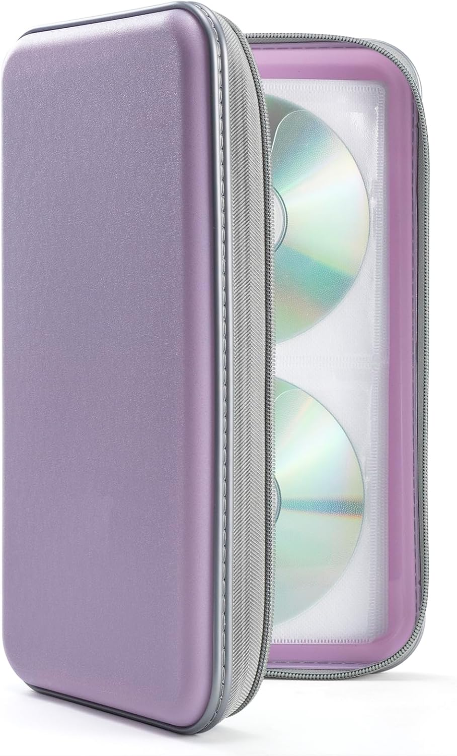 71lg3K1WXjL._AC_SL1500_.jpg UENTIP CD Case,96 Capacity Hard Plastic DVD Case Holder for Car Home Travel | CD DVD Storage,Zipper Closure,Scratch-Resistant Sleeves,Stay Away Dust and Damp,Storage Music Video Gaming Discs Blu-ray - Image 1