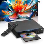 DVD Players for TV with HDMI, All Region Free DVD Player for Smart TV, HDMI and RCA Cables & Remote Included, USB Input, PAL/NTSC, Up-Convert to 1080P