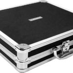 Vaultz Locking DVD Storage Case - Secure Organizer 128 CD Holder, Video Game Binder and Media Book for Travel w/Key and Carrying Handle, Black-Silver