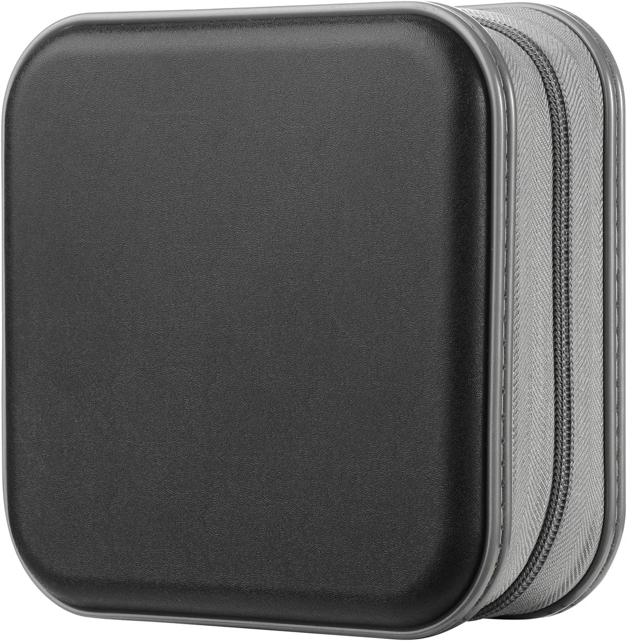 81GdGMFCTRL._AC_SL1500_.jpg alavisxf xx CD Case, 48 Capacity Hard Plastic DVD Case Portable Zipper CD Case Holder Large Storage Disc Wallet Bag for Car Home Travel (Black, 48 Capacity) - Image 1
